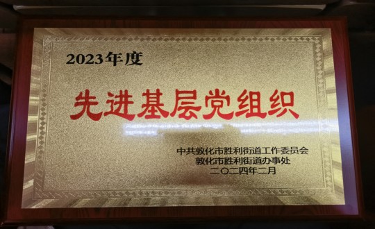 2024年2月1日，物业总公司敦化项目党支部被授予“2023年度先进基层党组织”荣誉称号_副本.jpg